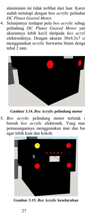 Gambar 3.14. Box Acrylic pelindung motor