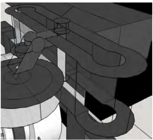 Gambar 3.21. Space Penggerak Lengan Robot