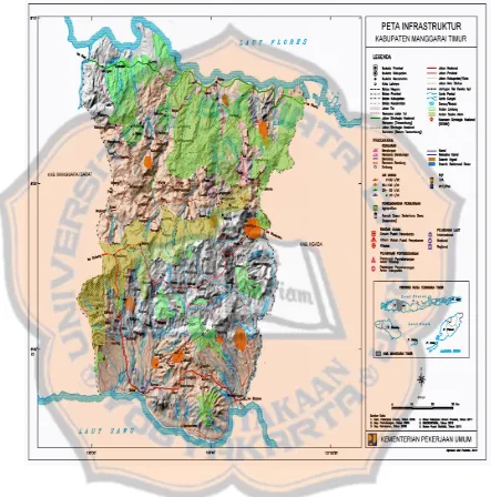 Gambar 2.1 Gambar Peta Wilayah Administrasi Kabupaten 