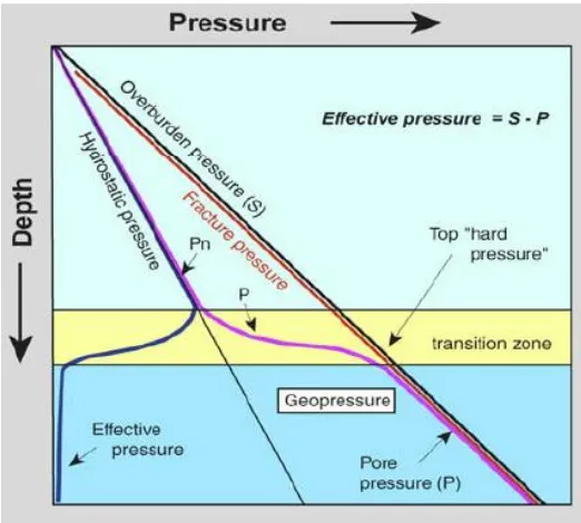 Gambar 2. 2 Profil tekanan bawah permukaan pada sedimen (Dutta, 2002) 
