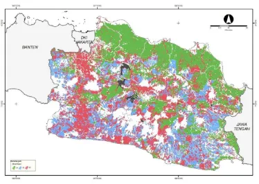 Gambar 3.2. Peta Stratifikasi Sawah Provinsi Jawa Barat 