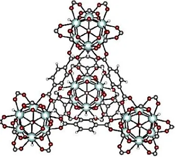 Gambar 2.1 Kerangka tetrahedral UiO-66 (Hajek dkk., 2015) 
