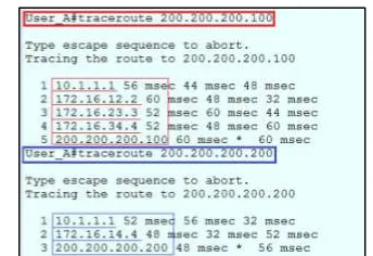 Gambar 11. Path pada protokokol OSPF 