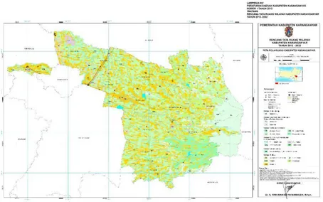 Gambar 1. 1 Peta RTRW Kabupaten Karanganyar  Sumber : Sumber: Baperlitbang Kabupaten Karanganyar 