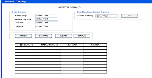 Gambar 4.18 Form Master Barang 