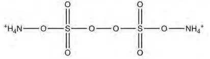 Gambar 2.16 Struktur amonium persulfat 