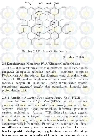 Gambar 2.5 Struktur Grafin Oksida