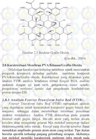 Gambar 2.5 Struktur Grafin Oksida