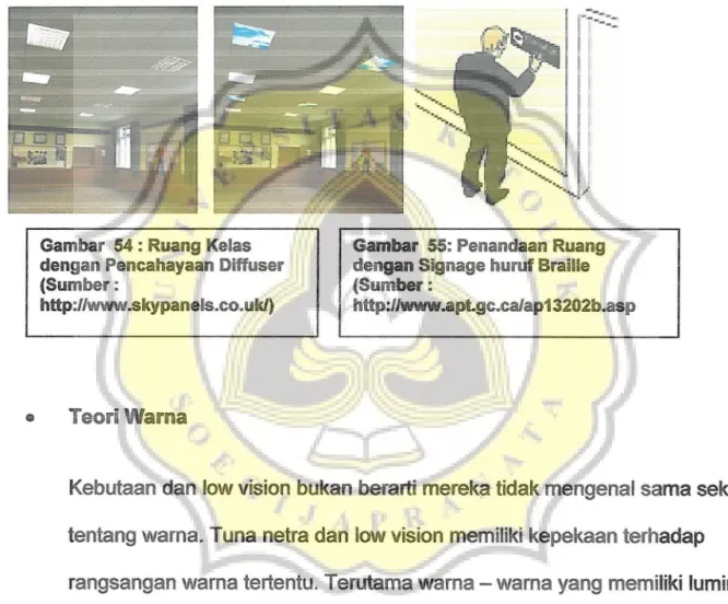 Gambar  54: Ruang Kelas  dengan Pencahayaan Diffuser  (Sumber: 