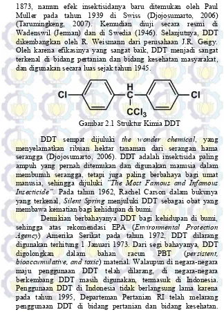 Gambar 2.1 Struktur Kimia DDT 