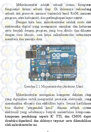 Gambar 2.1 Microcontroler (Arduino Uno) 