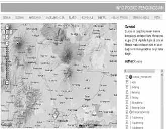 Gambar 3 GoogleMaps Info Posko Pengungsian SIMLOG-PB 