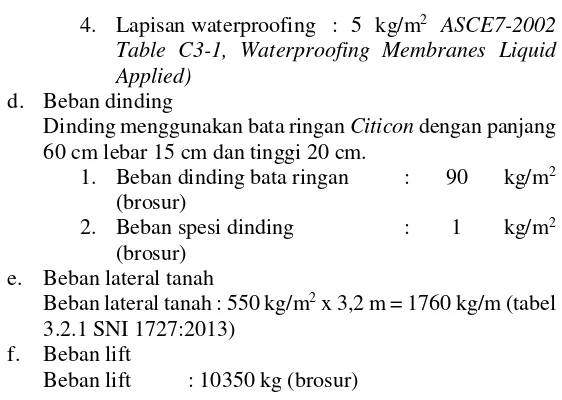 Table C3-1, Waterproofing Membranes Liquid 