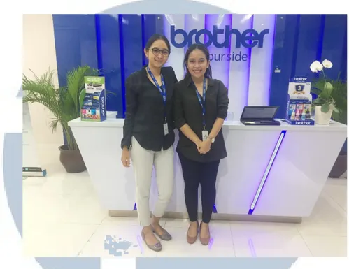 Foto bersama Corporate Sales Brother Indonesia, Anissa Hamaki  (05/06/18) Head Office Brother Indonesia 