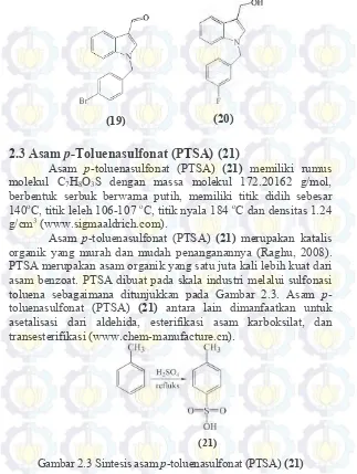 Gambar 2.3 Sintesis asam p-toluenasulfonat (PTSA) (21) 