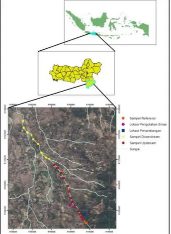 Gambar 1. Peta lokasi penelitian dan             pengambilan sampel 