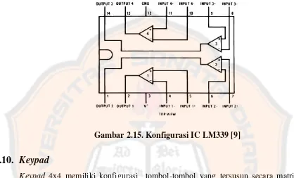 Gambar 2.15. Konfigurasi IC LM339 [9]