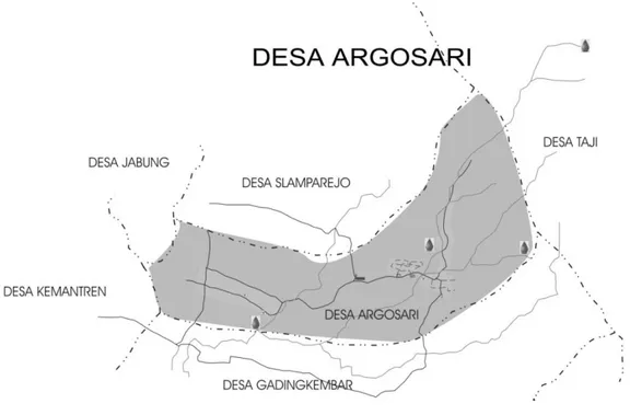 Gambar 5. Peta Desa Argosari  (Sumber: Desa Argosari) 