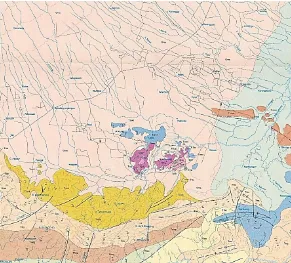 Gambar 2. 1 Peta geologi lembar Surakarta – Girintoro (Surono et al., 1992) 