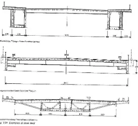 Gambar 2. 19 Penampang gelagar utama baja (Walther, 1999) 