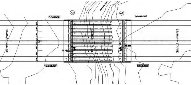 Gambar 1.9 Desain Denah Rencana Jembatan 