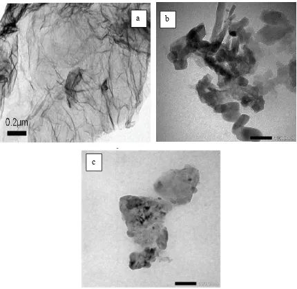 Gambar 2.4 TEM dari (a) sintetis rGO (Fu, 2013), (b) rGO dari arang tempurung kelapa tua