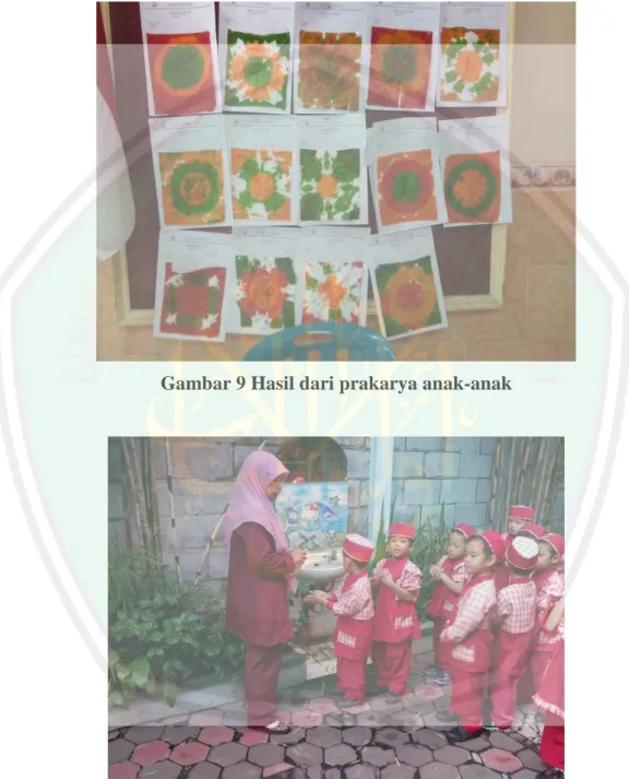 Gambar 9 Hasil dari prakarya anak-anak 
