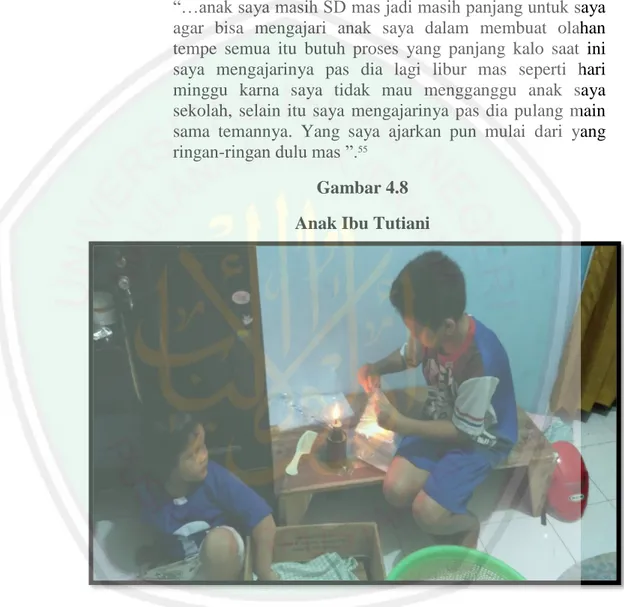 Gambar 4.8  Anak Ibu Tutiani 