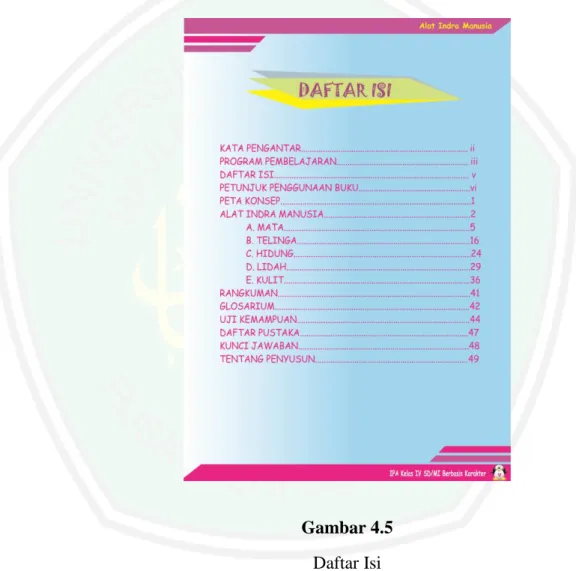 Gambar 4.5   Daftar Isi 