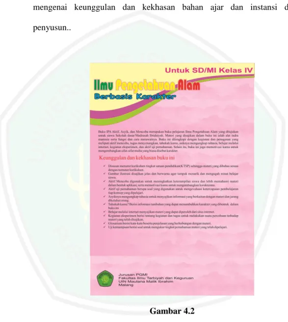 Gambar 4.2   Cover belakang 
