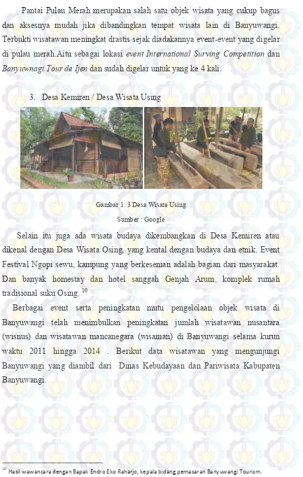 Gambar 1. 3 Desa Wisata Using 