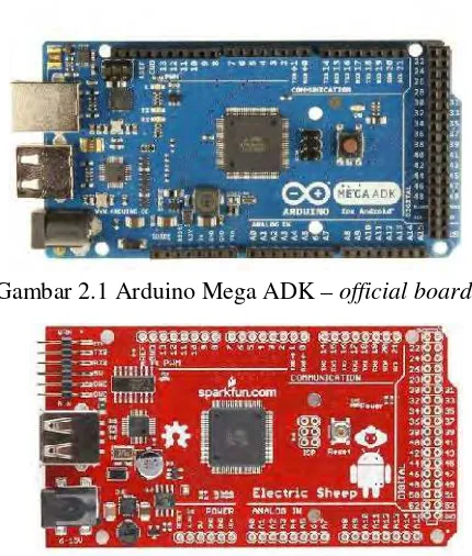 Gambar 2.1 Arduino Mega ADK – official board