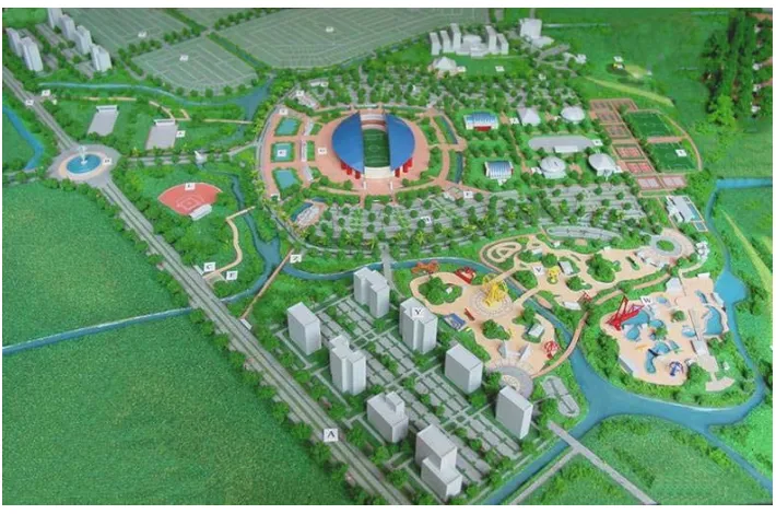 Gambar 1. 2  Kawasan Jakabaring (Kawasan Strategis Pertumbuhan Ekonomi) Sumber : RTRW Kota Palembang 