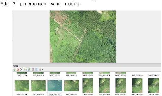 Gambar 7. Mozaik Foto Daerah Penelitian  Rektifikasi Foto Drone 