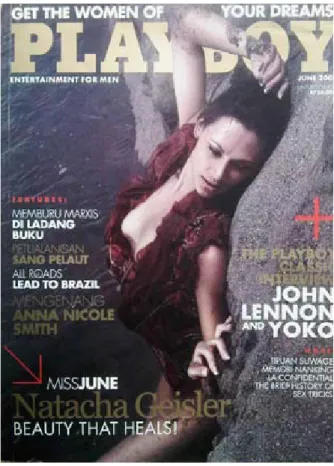 Gambar 3.10 kover majalah Playboy Juni 2007 Dokumen: Playboy Juni 2007 
