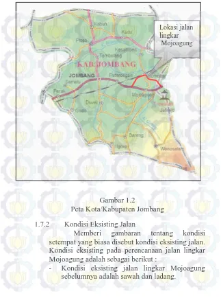 Gambar 1.2 Peta Kota/Kabupaten Jombang 