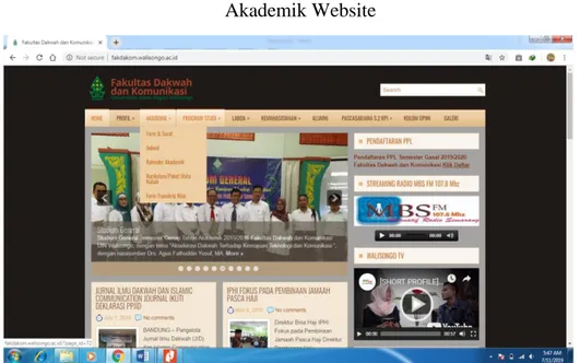 Gambar 3  Akademik Website 