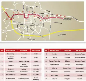 Gambar 1.2 Rencana Jalur Monorel Kota Bandung Koridor 2                