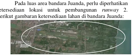 Gambar 1.1. Lokasi Bandara Juanda (Sumber : Google Earth) 