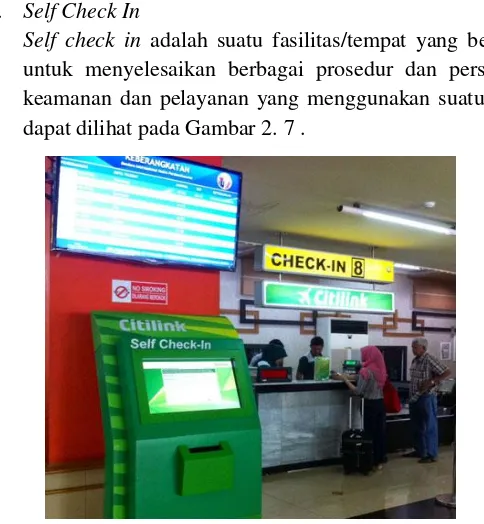 Gambar 2. 7 Self Check In di Bandara Juanda, Surabaya Sumber: www.juandaairport.com 