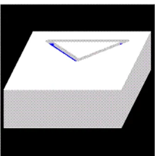 Gambar 2.5 Hasil dari G-code segitiga 