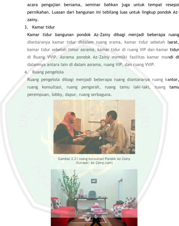 Gambar 2.21 ruang konsultasi Pondok Az-Zainy  (Sumber: Az-Zainy.com) 