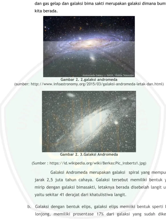 Gambar 2. 2.galaksi andromeda 