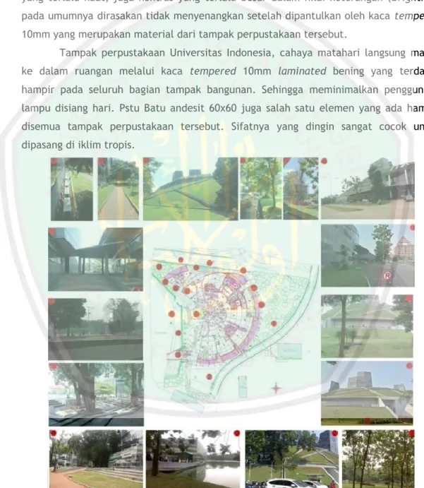 Gambar 2.33  Kondisi Eksisting Perpustakaan Universitas Indonesia yang  dilengkapi berbagai jenis vegetasi dan danau 