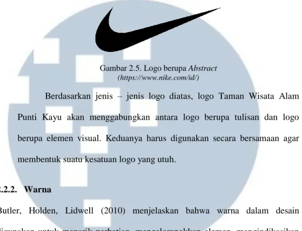 Gambar 2.5. Logo berupa Abstract  (https://www.nike.com/id/) 