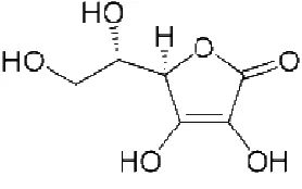 Gambar 2.4. Struktur Kimia Asam Askorbat 