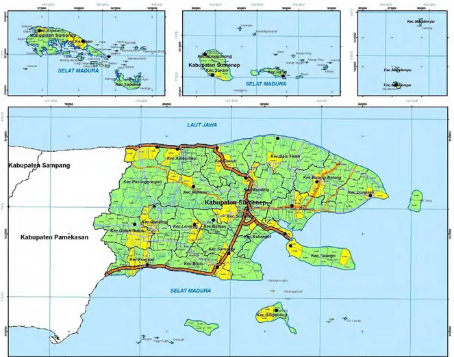 Gambar 2.2. Peta Kabupaten Sumenep 