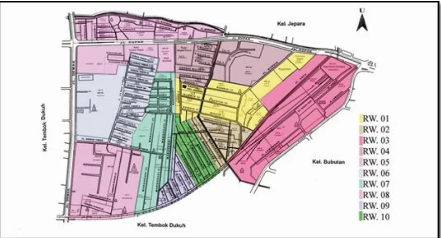 Gambar 2. 4 Peta Lokasi Administratif Kelurahan Gundih 