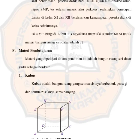 Gambar 2.1 Kubus ABCDEFGH 