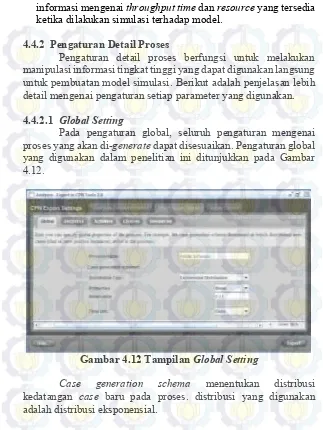 Gambar 4.12 Tampilan Global Setting 